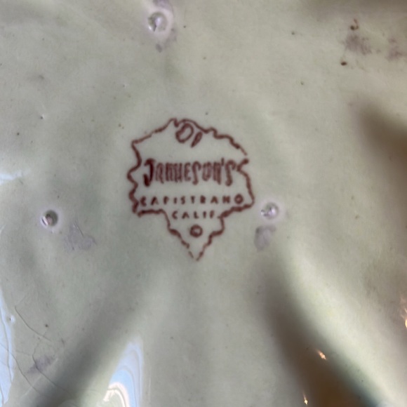 Jameson’s Pottery / Capistrano Calif. / Vintage / Spongeware finish - Picture 3 of 7